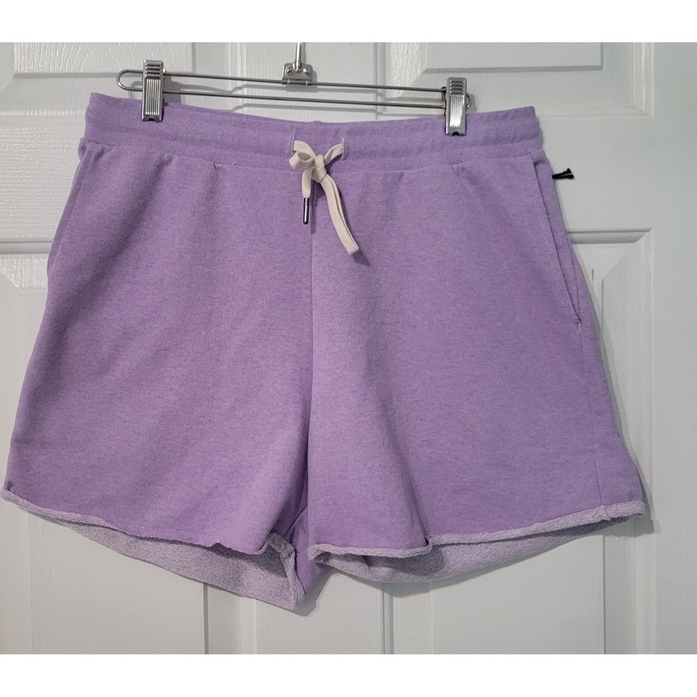 MOHNTON Made Lavender Sweat Shorts Women's Medium Relaxed Lounge USA NWT